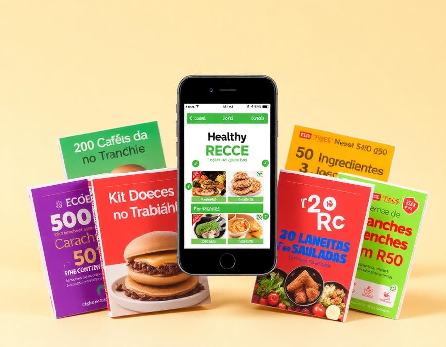 Lanches Saudáveis — app e bônus